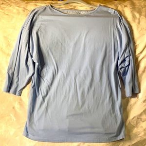 Denim & Co. light blue top
